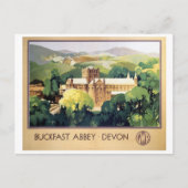  Buckfast Abbey-klooster Britse Spoorwegen Briefkaart (Voorkant)