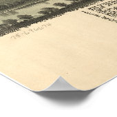 Buckhannon West Virginia 1889 Antiek Panorama Poster (Hoek)