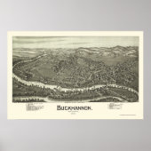 Buckhannon, WV Panorama - 1900 Poster (Voorkant)