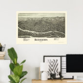 Buckhannon, WV Panorama - 1900 Poster (Thuiskantoor)
