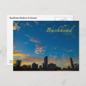 Buckhead Skyline bij Sunset Briefkaart (Voorkant / Achterkant)