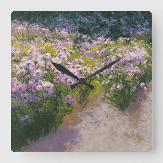 Buckhorn Aster Show Vierkante Klok (Voorkant)