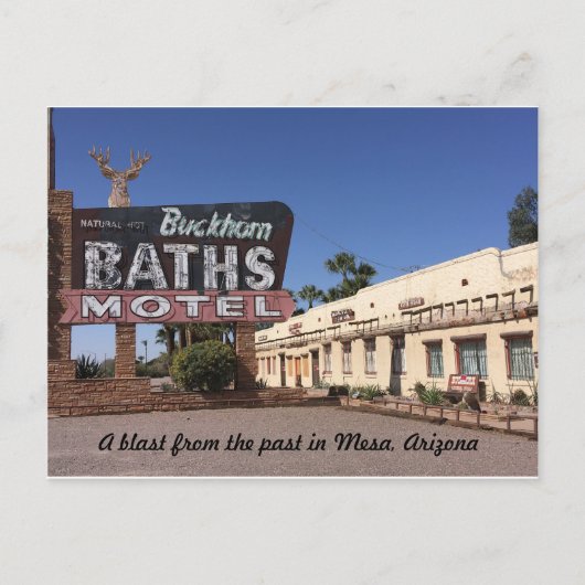 Buckhorn Motel, Mesa, Arizona Briefkaart (Voorkant)