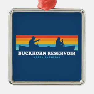 Buckhorn Reservoir North Carolina Canoe Metalen Ornament