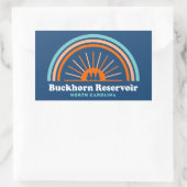 Buckhorn Reservoir North Carolina Rainbow Rechthoekige Sticker (Tas)