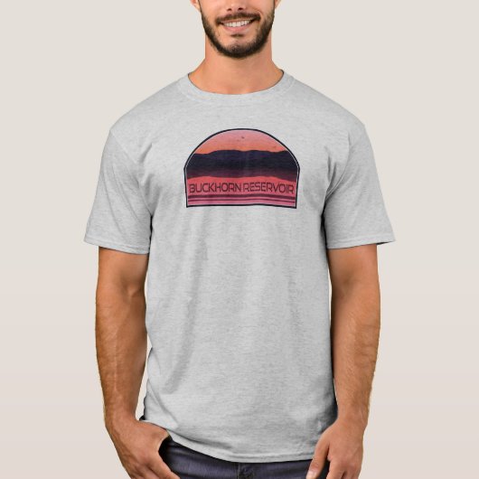 Buckhorn Reservoir North Carolina Red Sunrise T-shirt (Voorkant)