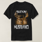 Buckin echtgenoot Deer Hunter T-shirt (Design voorkant)