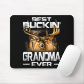 Buckin' Grandma Ever Shirt Deer Hunting Bucking Fa Muismat (Met muis)