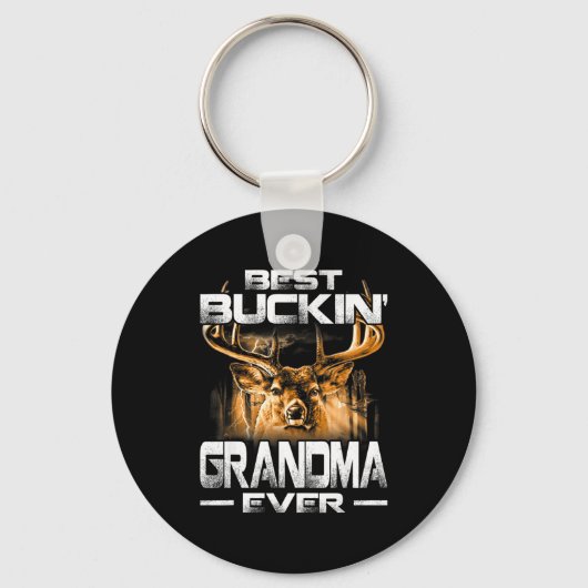 Buckin' Grandma Ever Shirt Deer Hunting Bucking Fa Sleutelhanger (Voorkant)