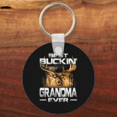 Buckin' Grandma Ever Shirt Deer Hunting Bucking Fa Sleutelhanger (Voorkant)