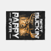 Buckin' Pappy Ever Shirt Deer Hunting Bucking Fath Fleece Deken (Voorkant (Horizontaal))