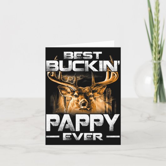 Buckin' Pappy Ever Shirt Deer Hunting Bucking Fath Kaart (Voorkant)