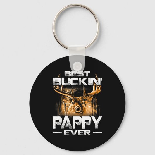 Buckin' Pappy Ever Shirt Deer Hunting Bucking Fath Sleutelhanger (Voorkant)