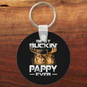 Buckin' Pappy Ever Shirt Deer Hunting Bucking Fath Sleutelhanger (Voorkant)