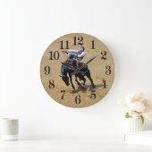 Bucking Bareback Bronco en Rodeo Cowboy Clock Grote Klok (Huis)