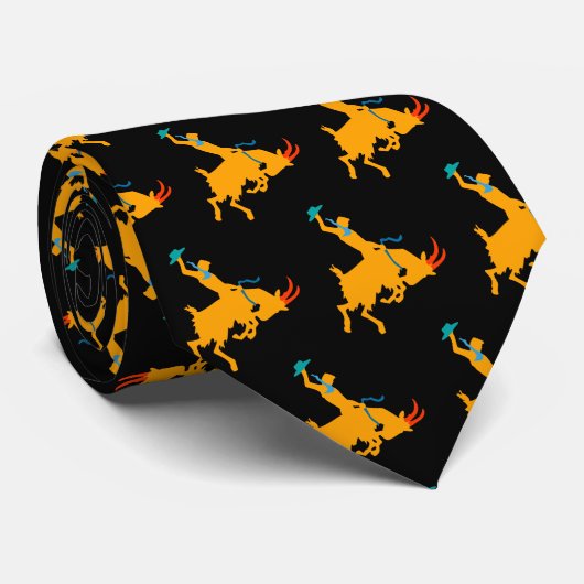 Bucking Bronco Billy Goat Stropdas (Opgerold)