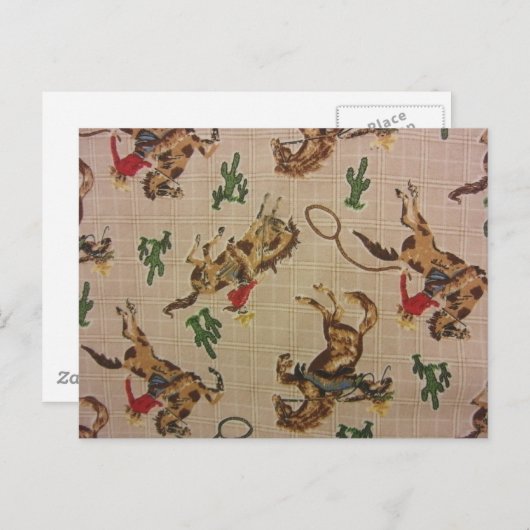 Bucking Bronco Briefkaart (Voorkant / Achterkant)