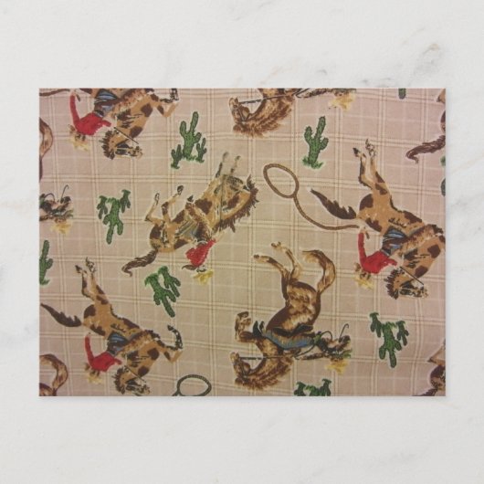 Bucking Bronco Briefkaart (Voorkant)