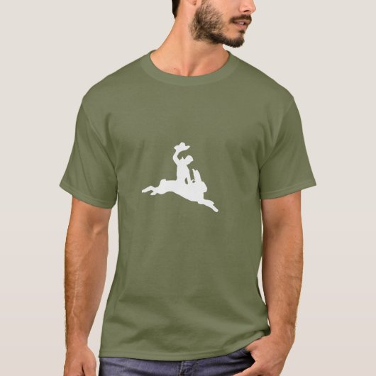 Bucking Bronco Bunny T-shirt (Voorkant)