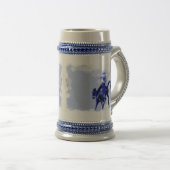  Bucking Bronco Ceramic Stein Bierpul (Voorkant rechts)