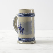 Bucking Bronco Ceramic Stein Bierpul (Voorkant links)