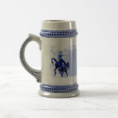 Bucking Bronco Ceramic Stein Bierpul (Links)
