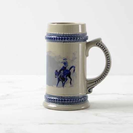Bucking Bronco Ceramic Stein Bierpul (Rechts)