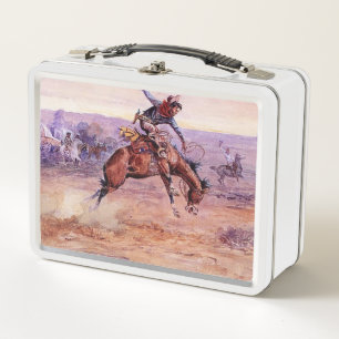 “Bucking Bronco” Cowboy Kunst van Charles Russell