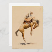 Bucking Bronco door Edward Borein Kaart (Voorkant / Achterkant)
