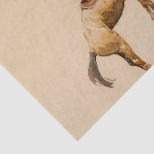 Bucking Bronco door Edward Borein Tissuepapier (Detail)