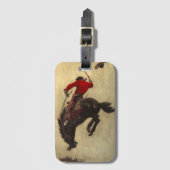 Bucking Bronco door Newell Convers Wyeth Bagagelabel (Voorkant (verticaal))