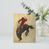 Bucking Bronco door Newell Convers Wyeth Feestdagenkaart (Staand voorkant)
