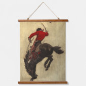 Bucking Bronco door Newell Convers Wyeth Hangend Wandkleed (Voorkant)