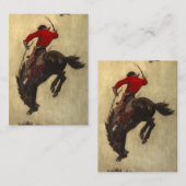 Bucking Bronco door Newell Convers Wyeth Notitiekaartje (Voorkant / Achterkant)
