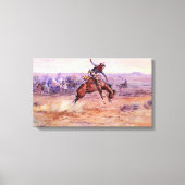 Bucking Bronco (Een wild paard temmen) Canvas Afdruk (Voorkant)