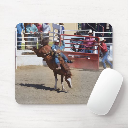 Bucking Bronco en Rodeo Cowboy #Gift Muismat (Met muis)