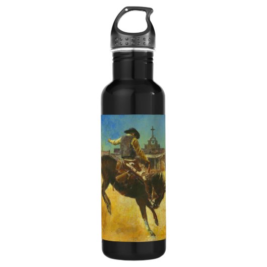 Bucking Bronco-fles Waterfles (Voorkant)