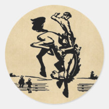 Bucking Bronco Horse en Rider