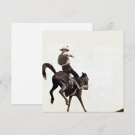 Bucking Bronco Kaart (Voorkant / Achterkant)
