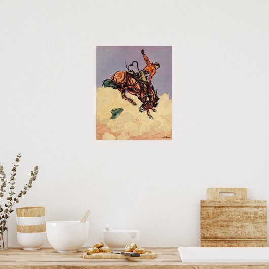 Bucking Bronco Poster (Keuken)