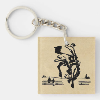 Bucking Bronco Rider Sleutelhanger