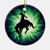 Bucking Bronco; Rodeo; Cool Keramisch Ornament (Voorkant)