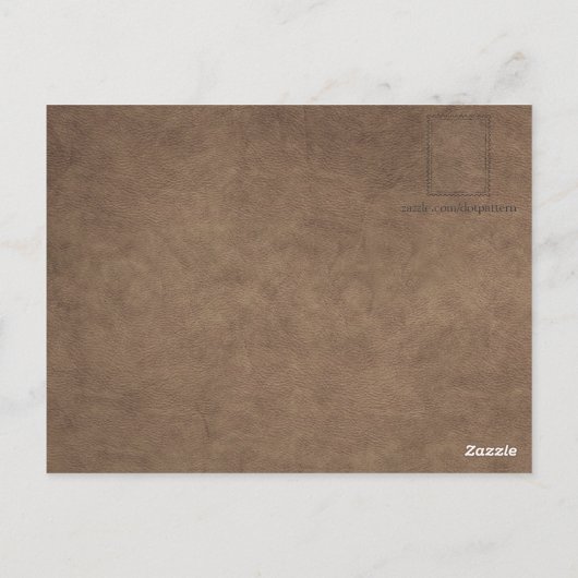 Bucking Bronco Rodeo Leather Briefkaart (Achterkant)