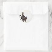 Bucking Bronco Ronde Sticker (Tas)
