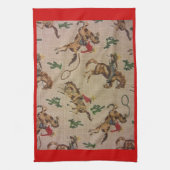 Bucking Bronco Theedoek (Verticaal)