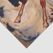 "Bucking Bronco" Westerne kunst van Will James Tissuepapier (Detail)