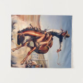 "Bucking Bronco" Westerne kunst van Will James Wandkleed (Voorkant (horizontaal))