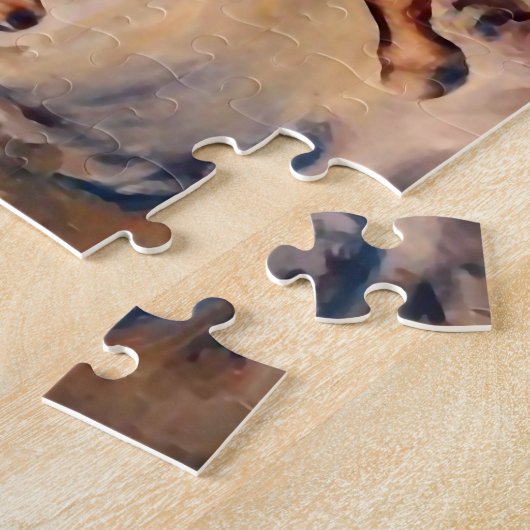 “Bucking Bronco” Westerse kunst van Will James Legpuzzel (Zijkant)