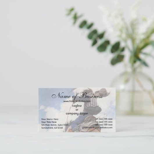 Bucking door NC Wyeth Visitekaartje (Staand voorkant)