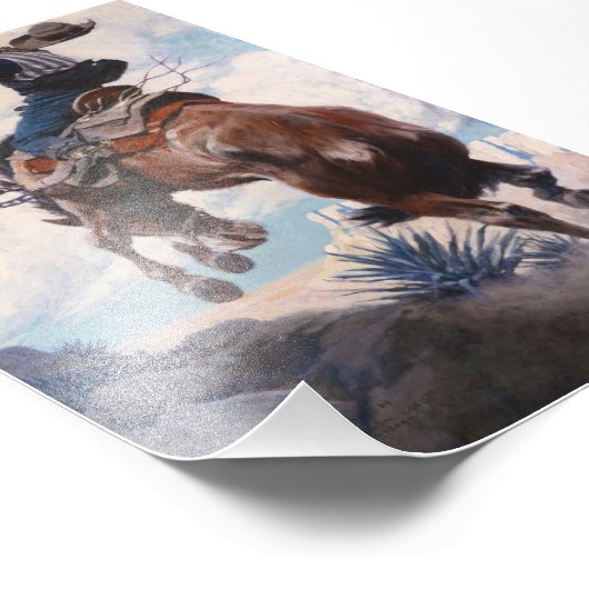 Bucking door Newell Convers Wyeth Foto Afdruk (Hoek)